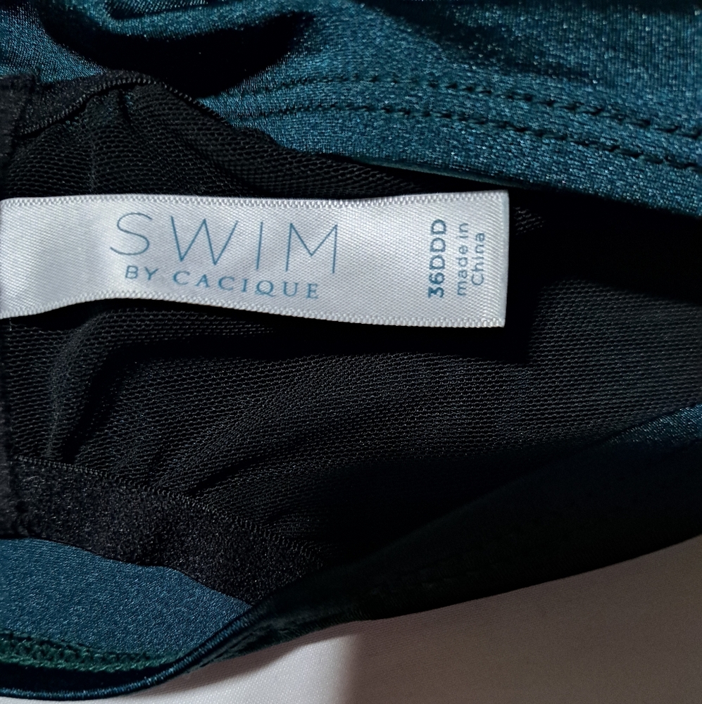 Swim by Cacique Green Bikini Top Size 36DDD - Beach - Vacation - Picture 8 of 14